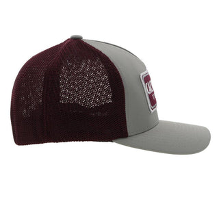 Hooey, Grey/Maroon Hat S/M