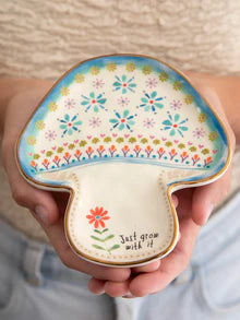 Shaped Ceramic Trinket Dish - Just Grow With It