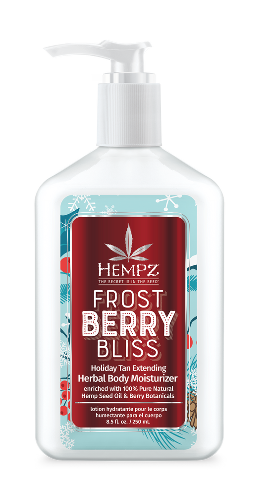 Hempz Holiday Frost Berry Bliss Tan Extending Moisturizer 8.5oz