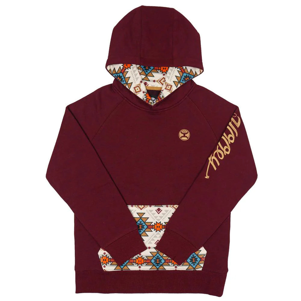 Hooey, "Monterrey" Heather Maroon Hoody