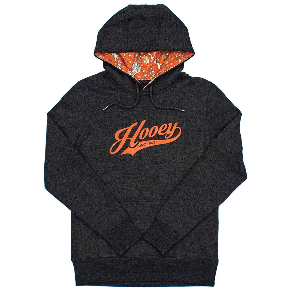 Hooey, "Prairie" Charcoal w/Orange Logo Hoody