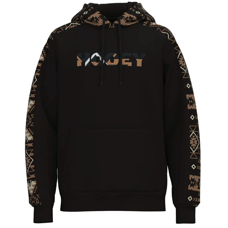 Hooey, "Canyon" Black w/ Aztec Hoody