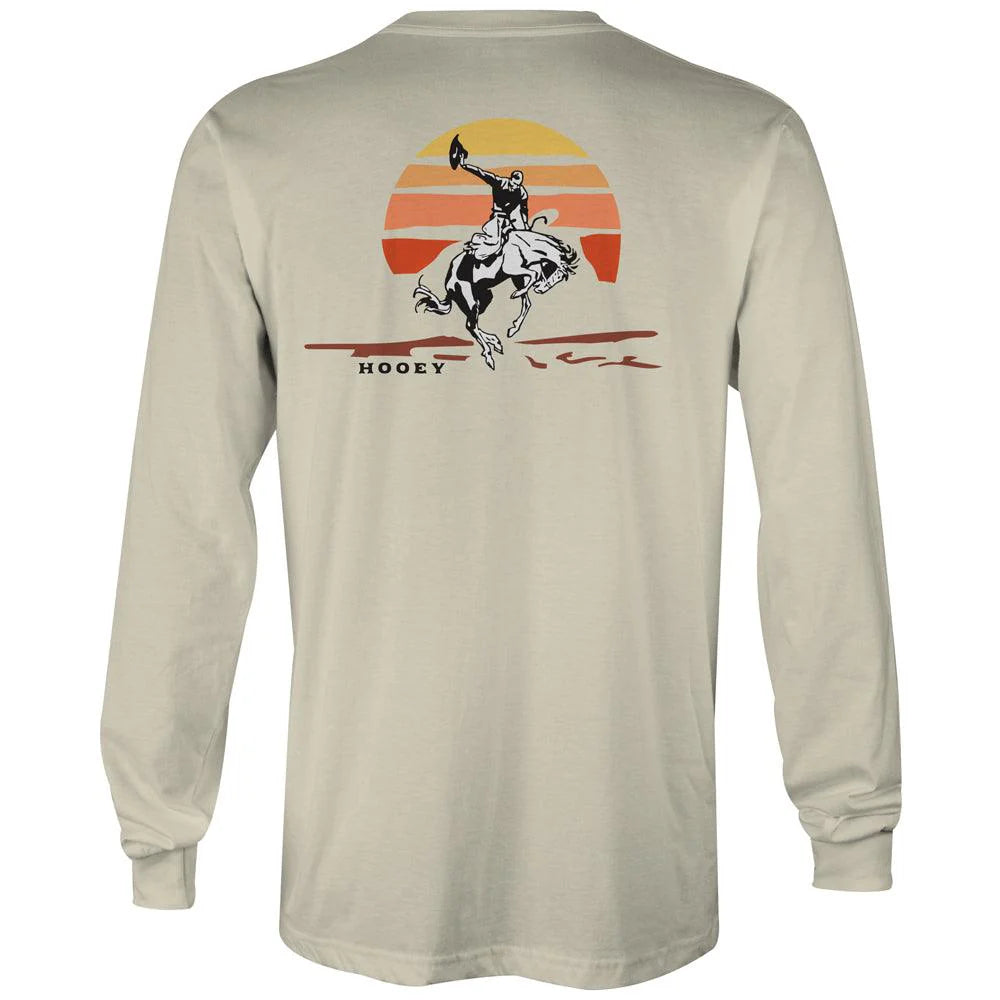 Hooey "Sunset Bronc" Cream Long Sleeve Shirt