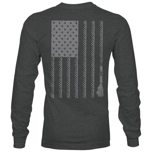 Hooey "Liberty Roper" Charcoal Long Sleeve T-Shirt