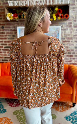 Floral Relaxed Blouse Top