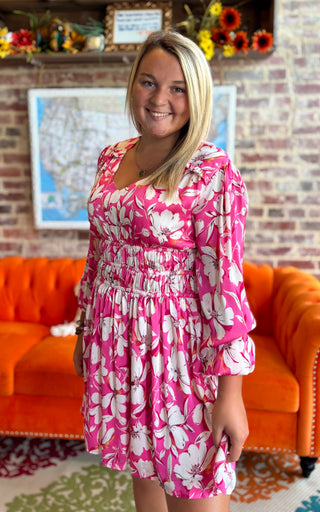 Betsy Pink Floral Dress
