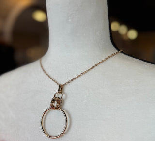 Long Gold Statement Necklace