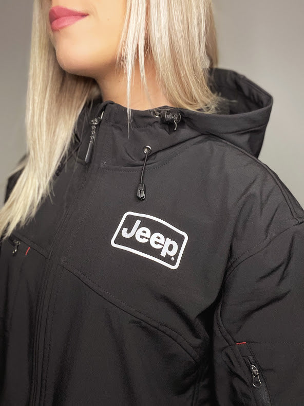 Jeep® Rectangle Logo Hooded Softshell Jacket