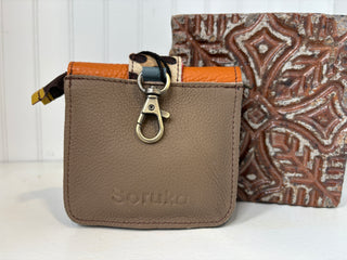 Angela Detachable Leather Wallet/Keychain