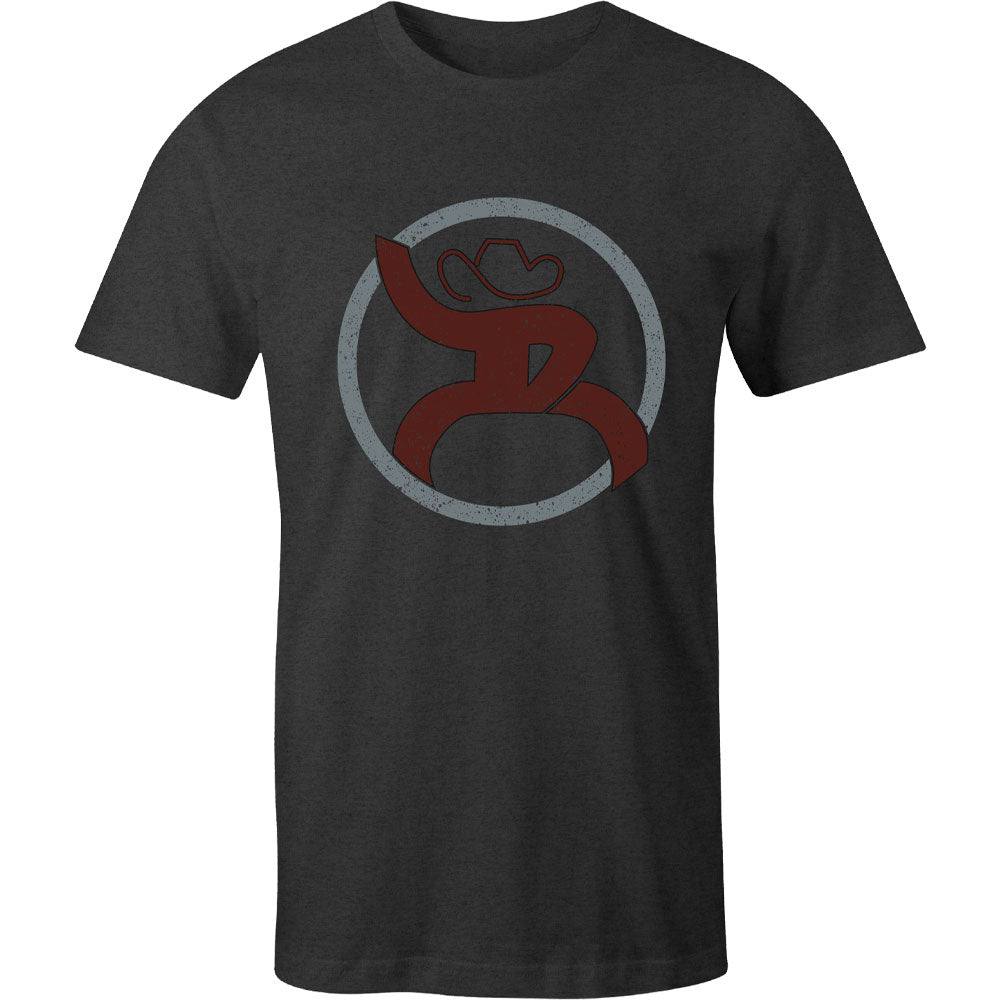 Hooey, "Roughy 2.0" Charcoal w/Grey & Maroon Logo Tee