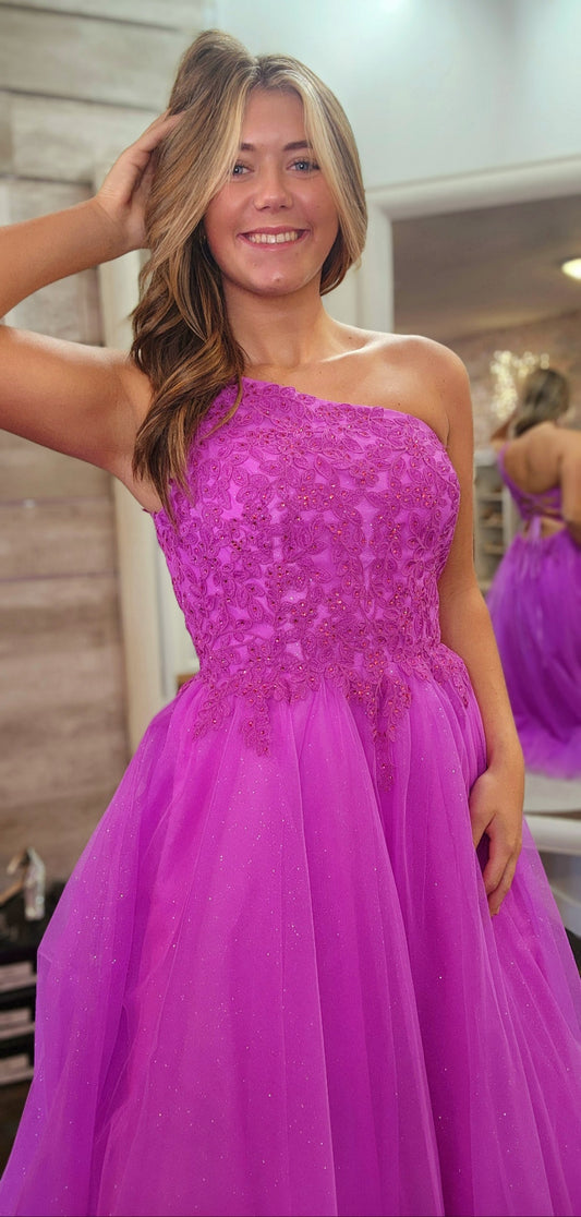 Alyce Paris, Magenta Tulle Formal