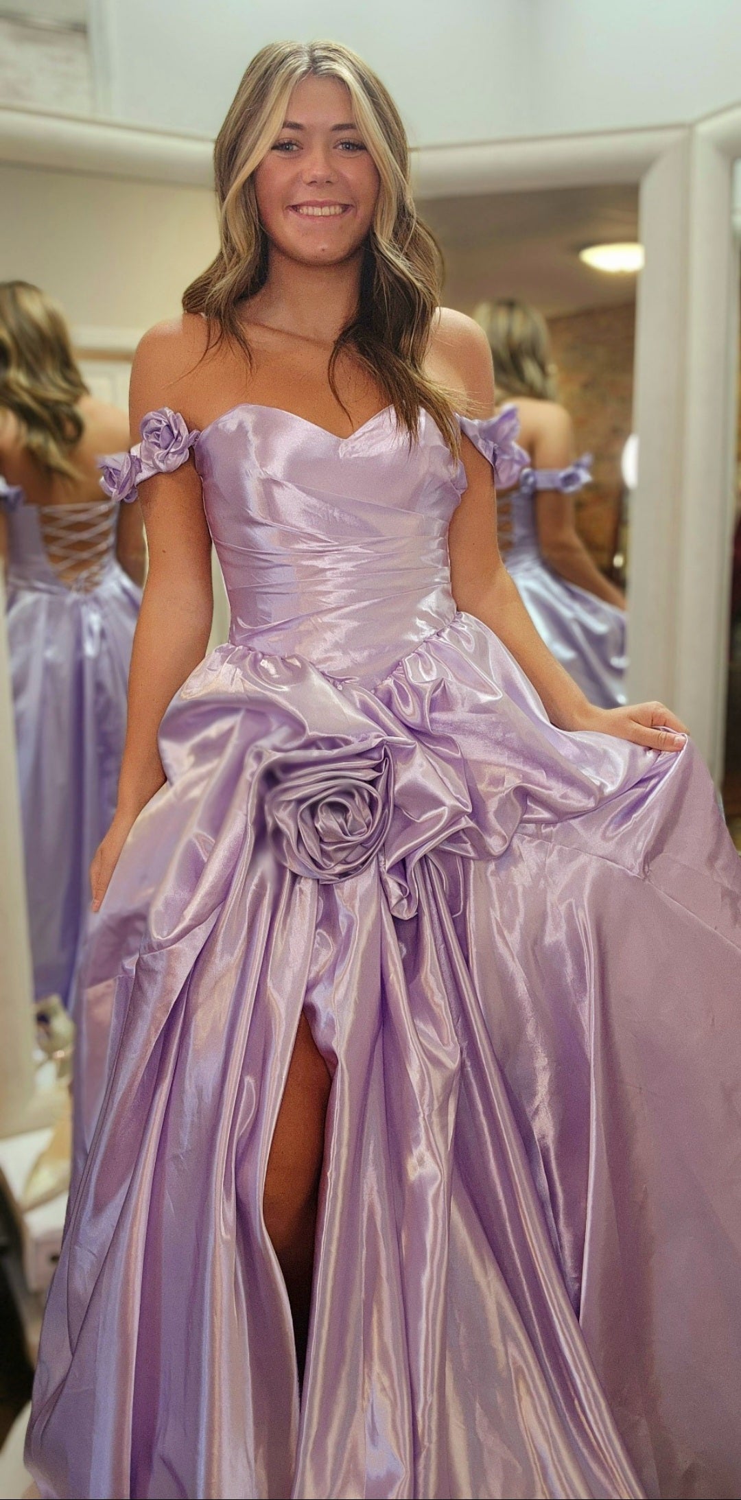 Colors, Lilac Rose Ball Gown