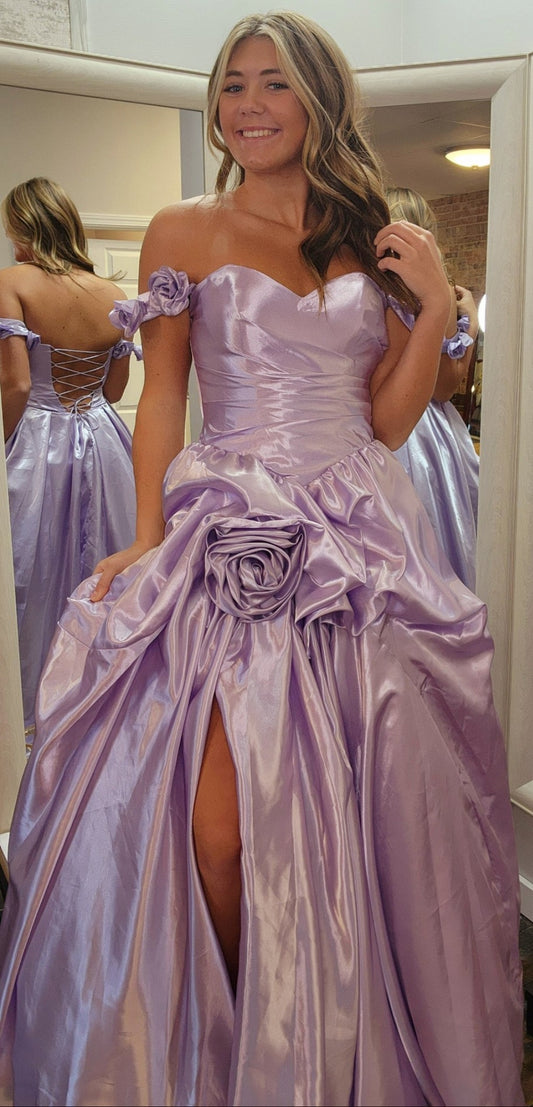 Colors, Lilac Rose Ball Gown