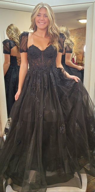 Colors, Black Full Ball Gown