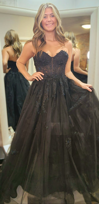 Colors, Black Full Ball Gown