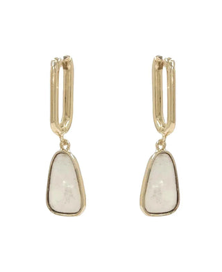 Rectangular Hoop with Drop Earring