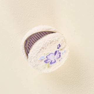 Circle Dainty Floral Teddy Pouch