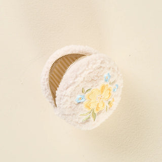 Circle Dainty Floral Teddy Pouch