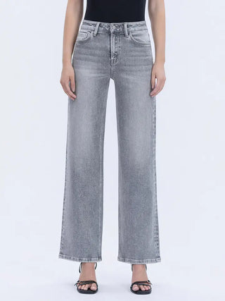 Vervet High Rise Grey Wide Leg Jean