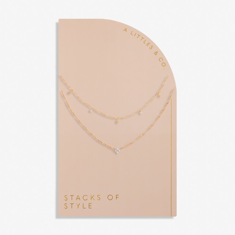 A Little & Co, Stacks of Style Star Set Necklaces