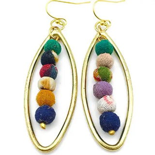 Aasha, Gold Wrapped Earrings