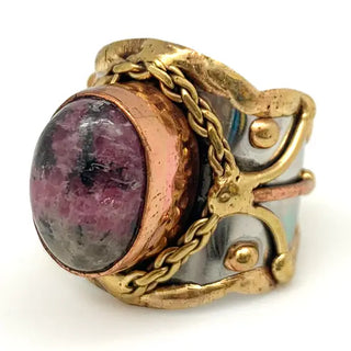 Mixed Metal and Stone Rings