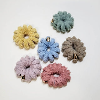 Fuzzy Spiral Hair Tie