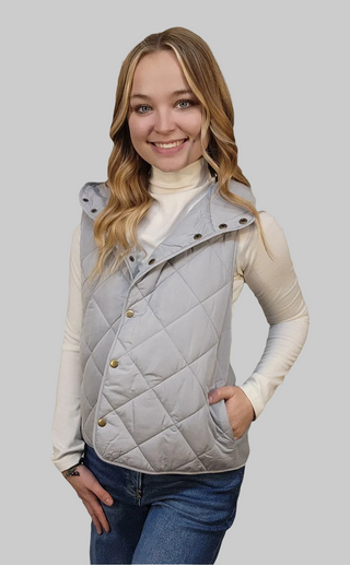 Quilted Puffer Hoodie Vest