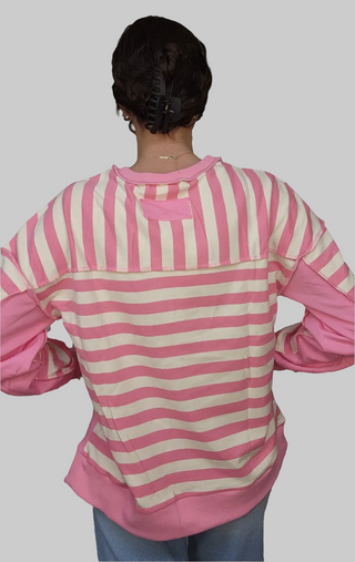 Rebecca Stripe Long Sleeve Top