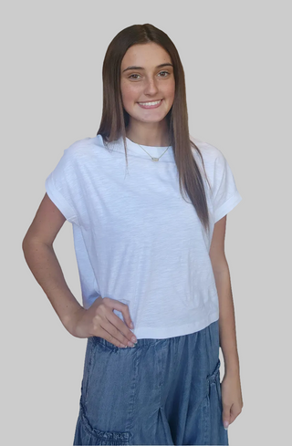 Everyday Ease Rolled Sleeve Tee