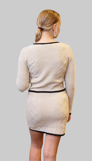 Cable Knit Ivory Holiday Set