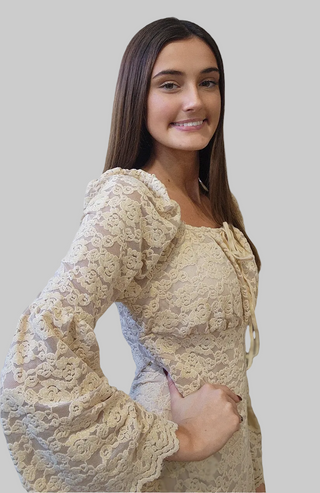 Lace Bell Sleeve Dress