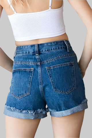 Veveret Medium Wash Denim Shorts