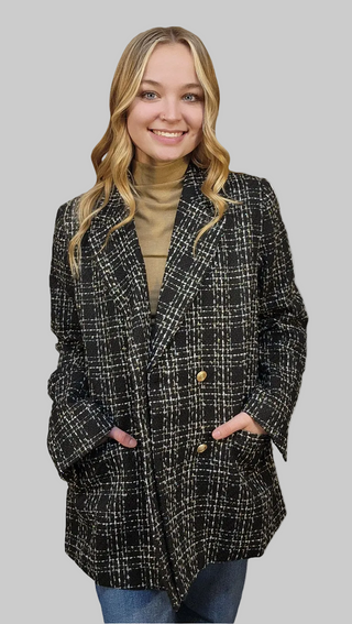 Double Breasted Tweed Jacket