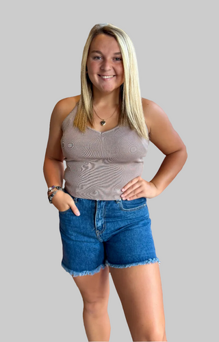 V-Neck, Criss Cross Tank