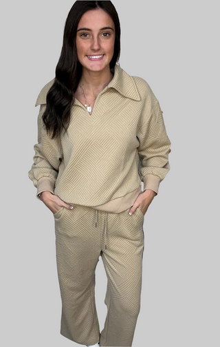 Tonya Taupe Cozy Lounge Set