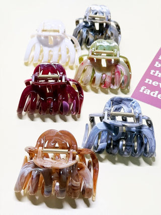 Jumbo Acetate Octopus Hair Claw Clips