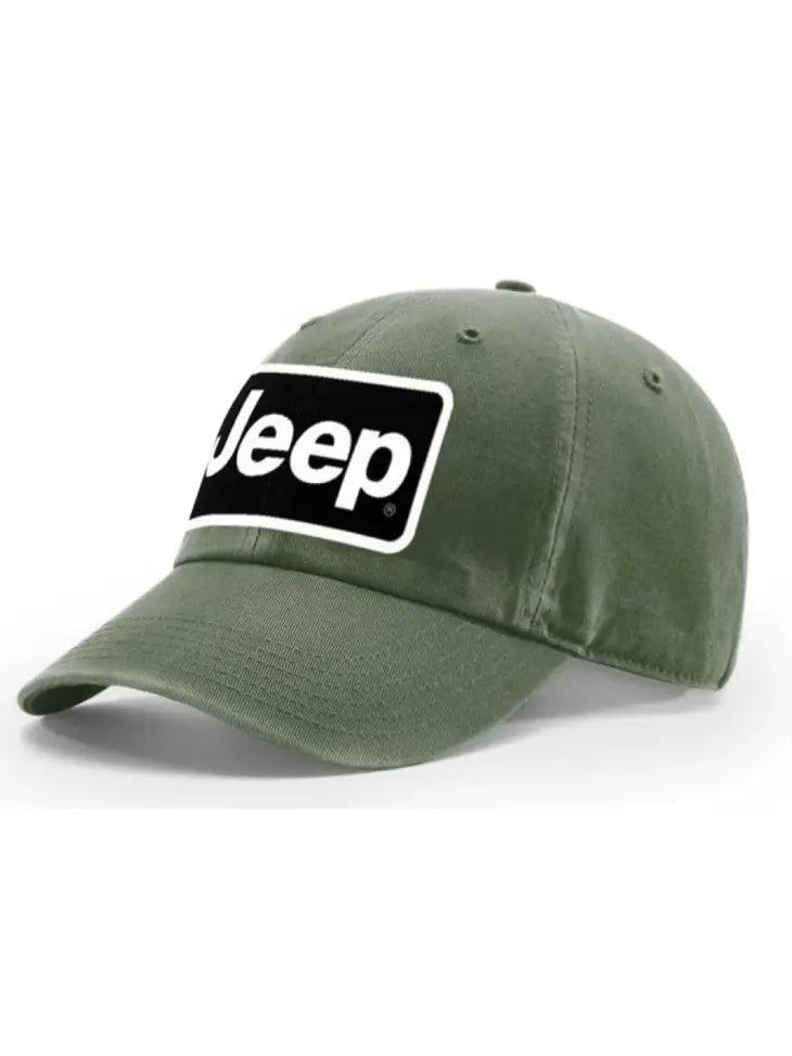 Jeep® Chino Twill Patch Hat - Light Olive