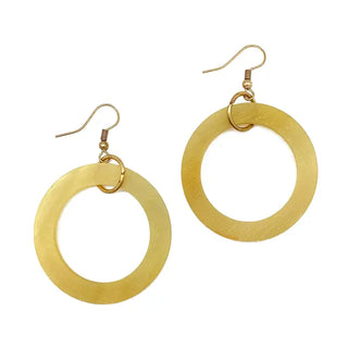 Omala Citrus Sunshine Collection Earrings - Open Hoops