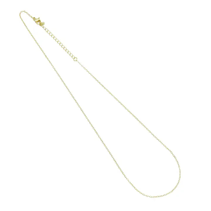 18K Gold Finished Trace Link Chain Necklace