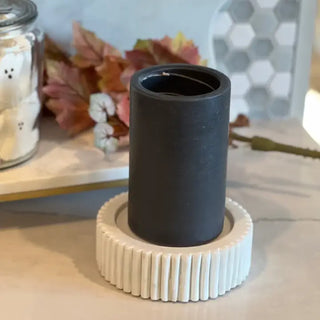 Spiral Candle- Suede and Cedar