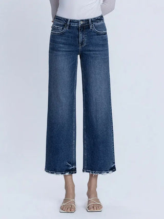 LoverVet Mid Rise Ankle Wide Jeans