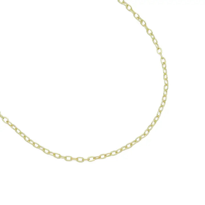 18K Gold Finished Trace Link Chain Necklace