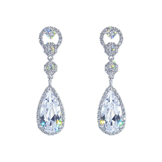 Radiant Raindrop Classic CZ Earrings