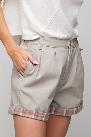 Washed Twill Shorts