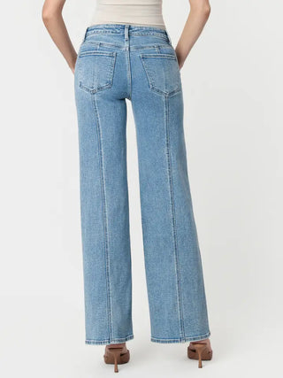 LoverVet High Rise Seamed Panel Jean