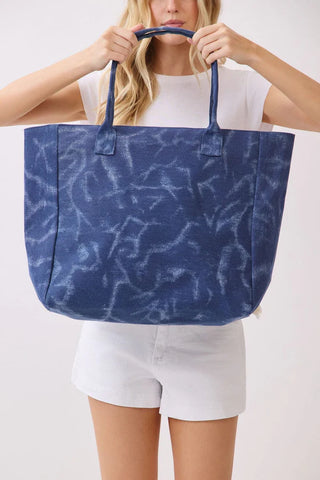 Vintage Sunshine Strip Fringe Beach Tote Bag