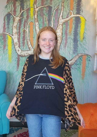Banded Pullover Tee, Pink Floyd