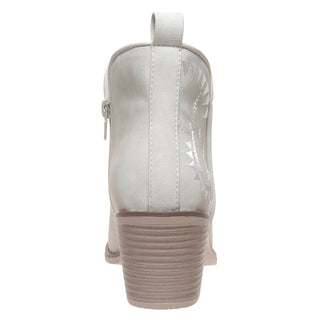 Grey Suede Aztec Print Booties