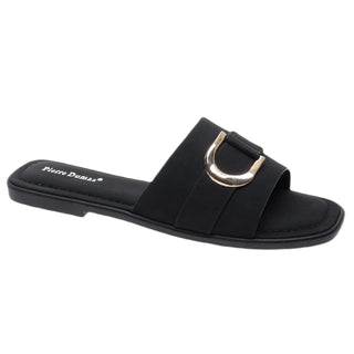 Black Empress Falt Sandal